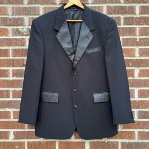 Gino Cappeli Designer Collection Men’s Tuxedo Black Blazer Jacket Sz 42R